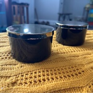 Z Gallerie Sleek Black and Gold Decorative Containers